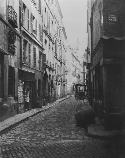 Rue Git-le-Coeur (von Rue Saint-Andre-des-Arts), Paris, 1858-78 von Charles Marville